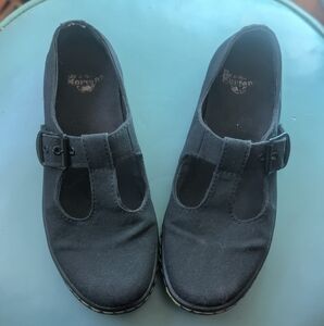 Dr. Martens Black Woolwich Canvas Mary Jane Shoes